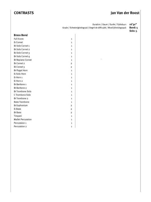 Jan Van der Roost Contrasts