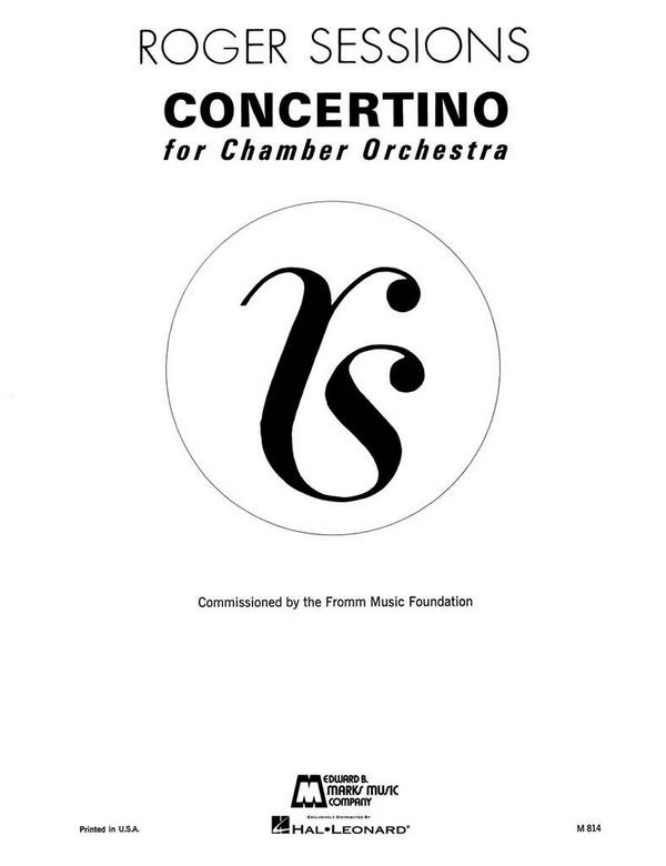 Roger Sessions Concertino for Chamber Orchestra