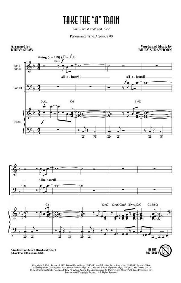 Billy Strayhorn Take the A train