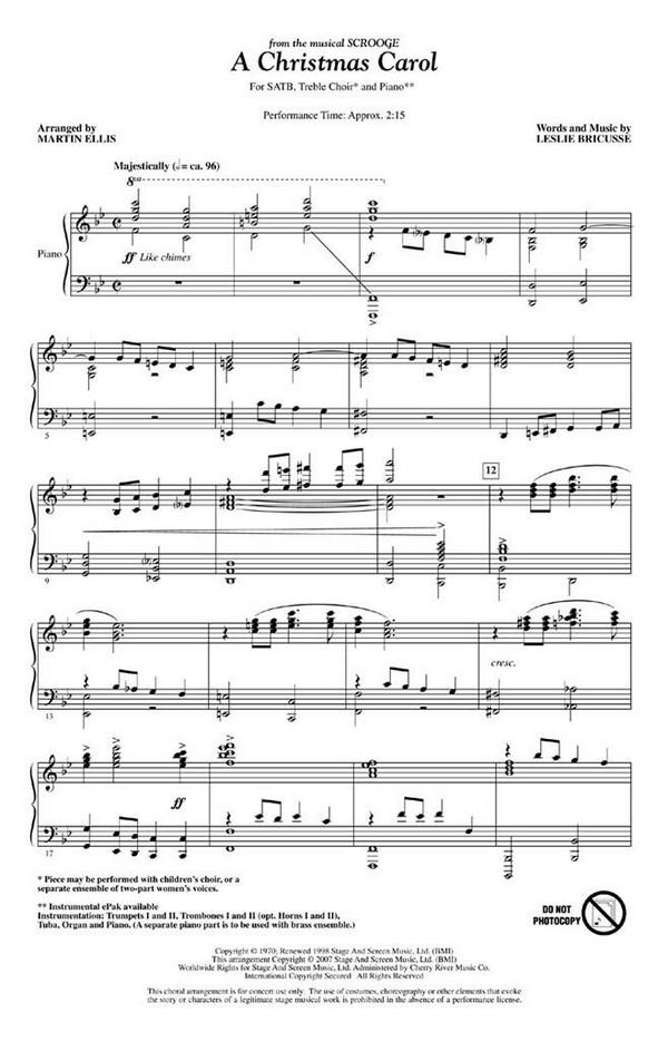 Leslie Bricusse A Christmas Carol