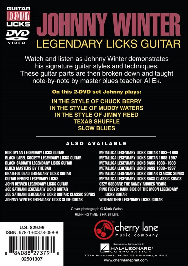Johnny Winter - Legendary Licks Guitar