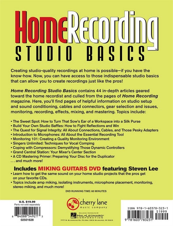 Home Recording Studio Basics