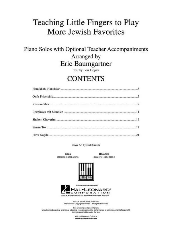 Teaching Little Fingers to Play More Jewish Favori