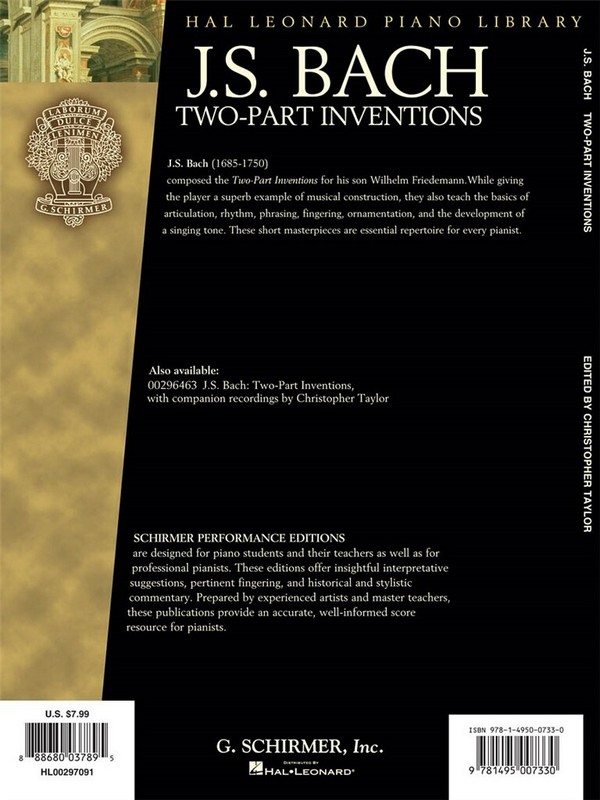 Johann Sebastian Bach, Two Part Inventions