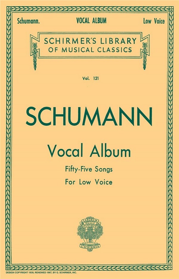 Robert Schumann, Vocal Album