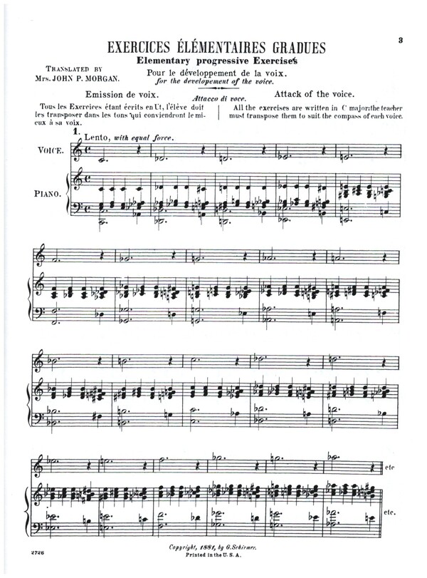 Elementary Progressive Exercises op.1