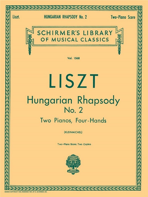 Franz Liszt, Hungarian Rhapsody No.2