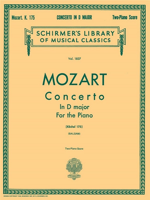 Concerto in D No.5  KV175