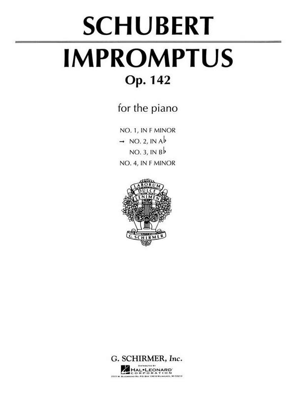 Franz Schubert, Impromptus Op.142 No.2 In A Flat