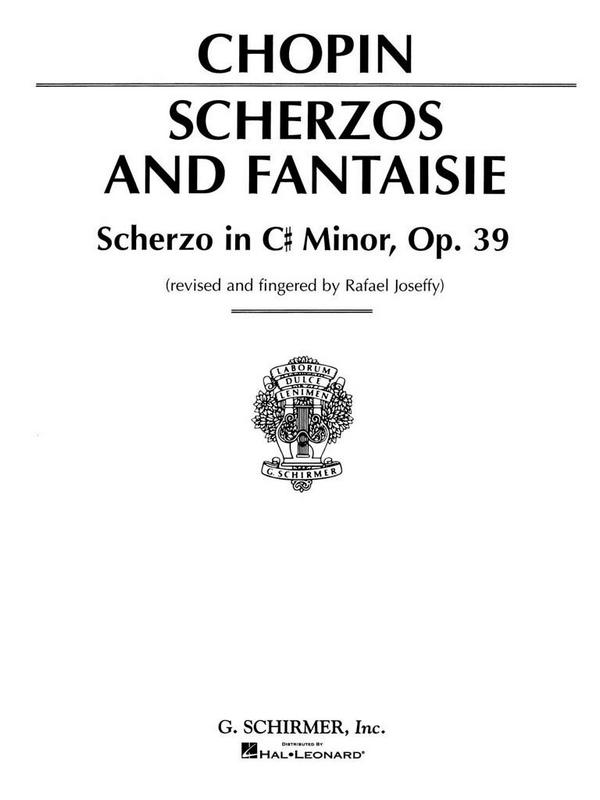 Frédéric Chopin, Scherzo In C Sharp Minor Op.39