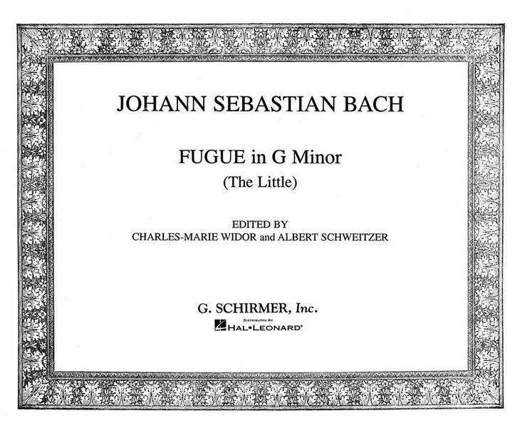 Johann Sebastian Bach, Little Fugue In G Minor For Organ