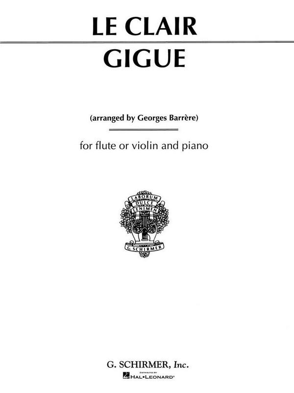 Jean-Marie Leclair, Gigue