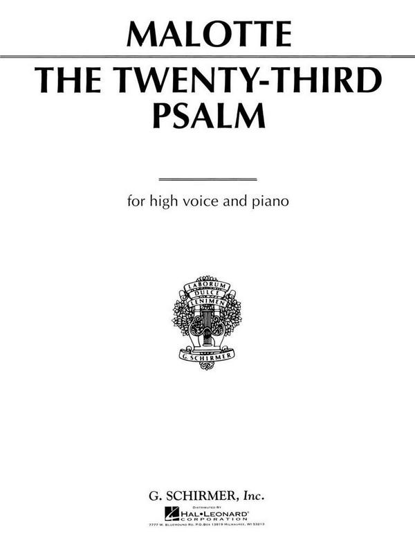 Albert Hay Malotte, 23rd Psalm
