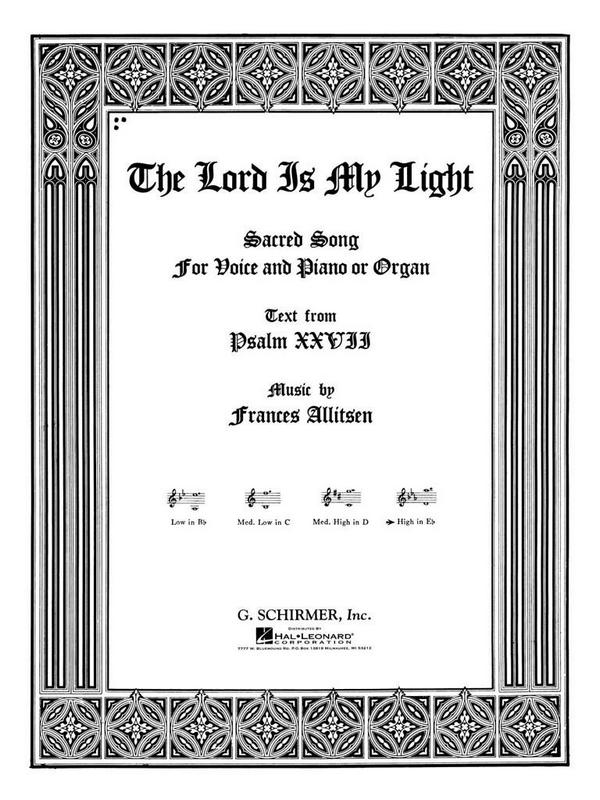 Frances Allitsen, The Lord Is My Light