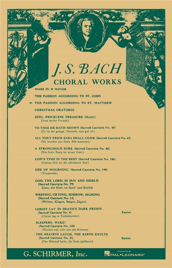 Johann Sebastian Bach, St Matthew Passion