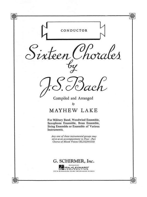 Johann Sebastian Bach, Sixteen Chorales - Condensed Score