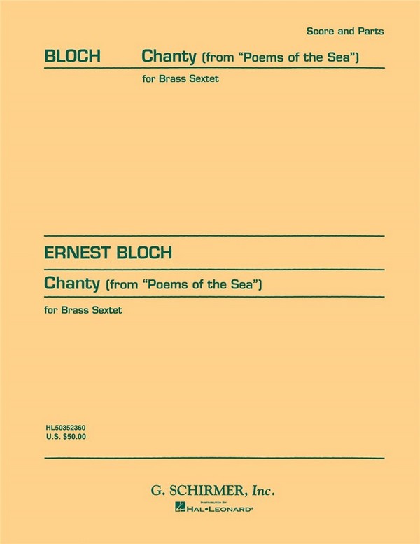 Ernest Bloch, Chanty