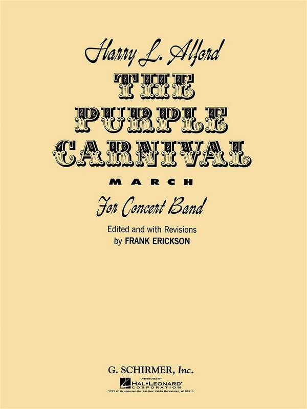 Harold Alford, The Purple Carnival March