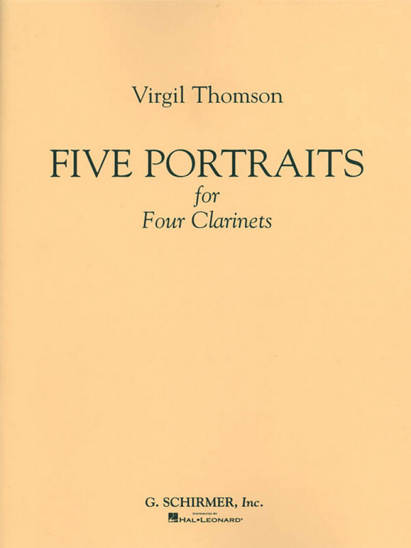 Virgil Thomson, 5 Portraits For 4 Clarinets