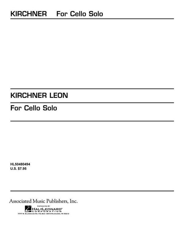 Leon Kirchner, For Cello Solo (1986)