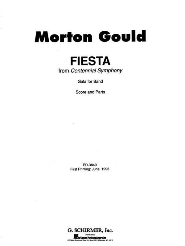 M Gould, Fiesta (from Centennial Symphony)