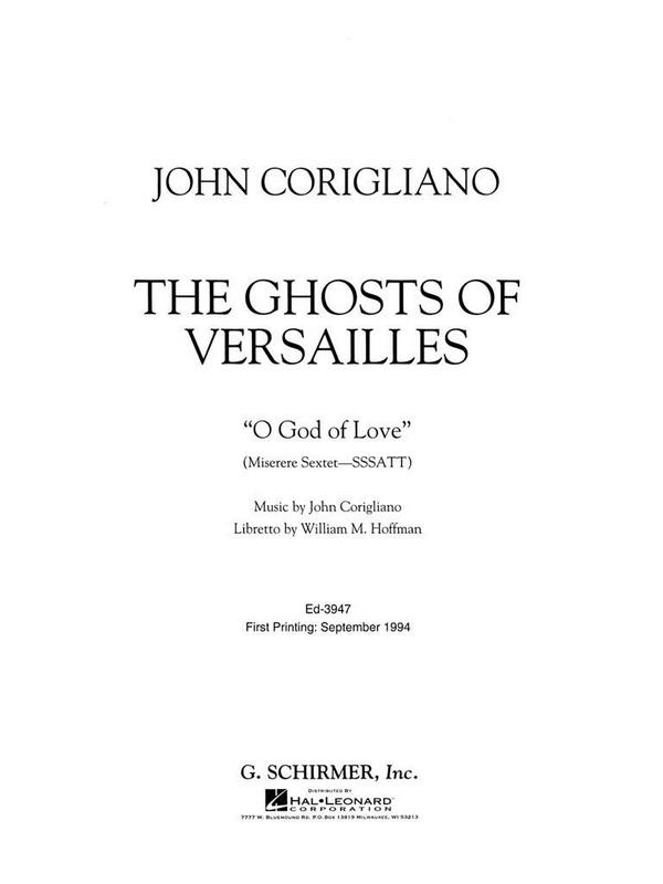 John Corigliano, O God Of Love From 'The Ghosts Of Versailles'