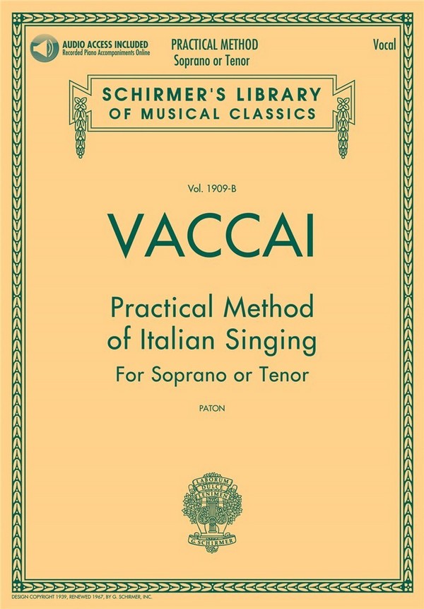 Practical Method of Italian Singing (+Online-Audio)