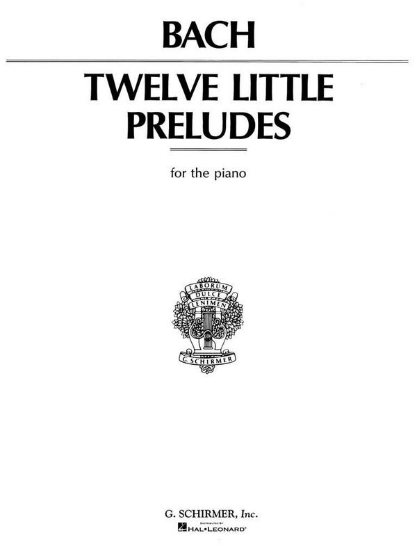 Johann Sebastian Bach, 12 Little Preludes For Piano