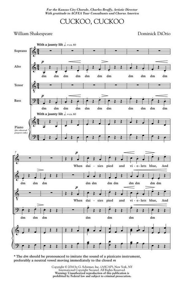 Dominick DiOrio, Cuckoo, Cuckoo