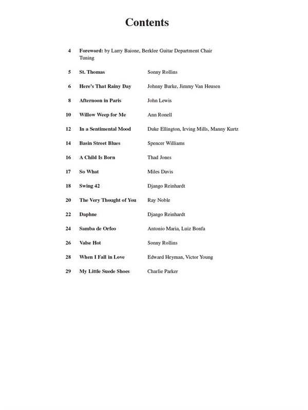 A Modern Method for Guitar Jazz Songbook Vol.1 (+Online-Audio)