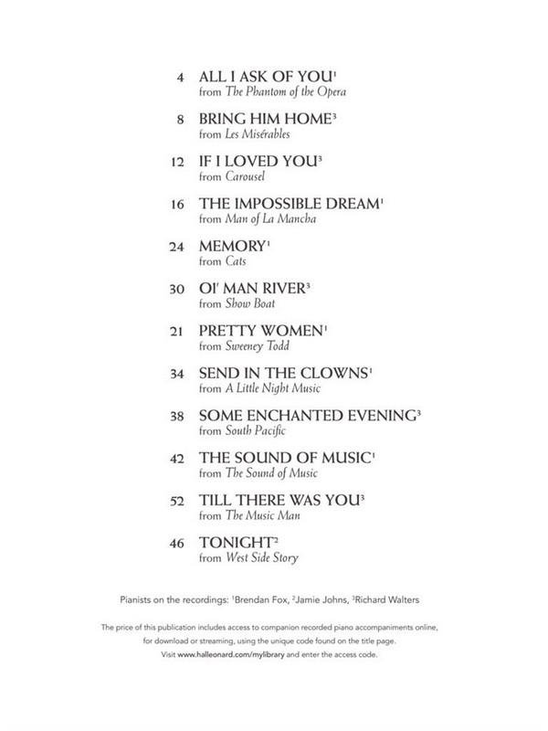 Broadway Songs for Classical Players (+Online Audio)