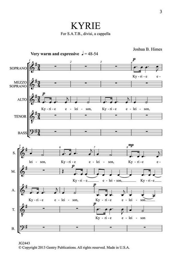 Joshua B. Himes, Kyrie