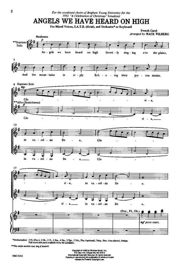 Angels We Have Heard On High