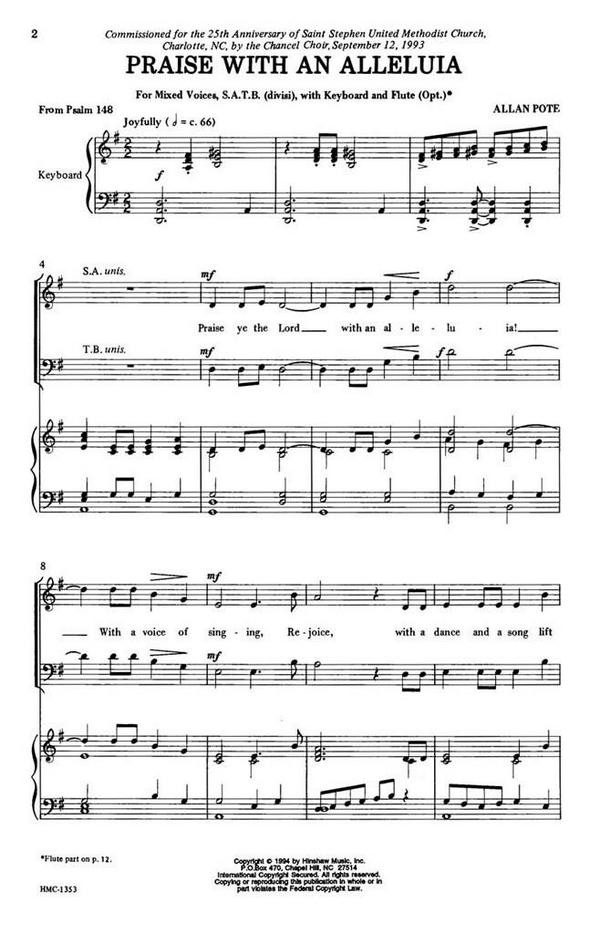 Allen Pote, Praise With An Alleluia