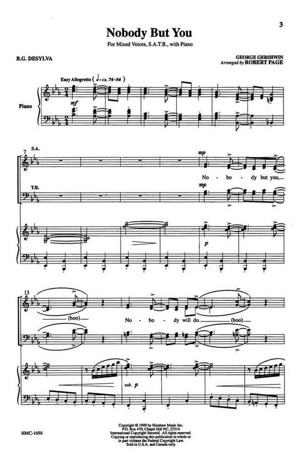 George Gershwin, Nobody But You