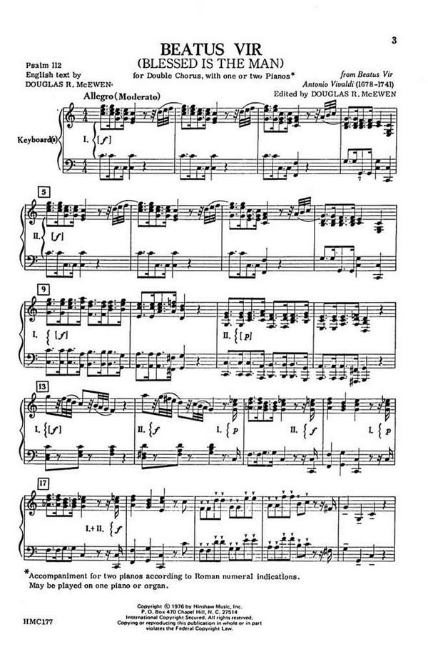 Antonio Vivaldi, Beatus Vir