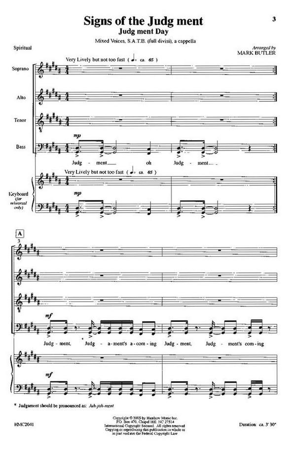 Signs Of The Judg Ment (Judg Ment Day)