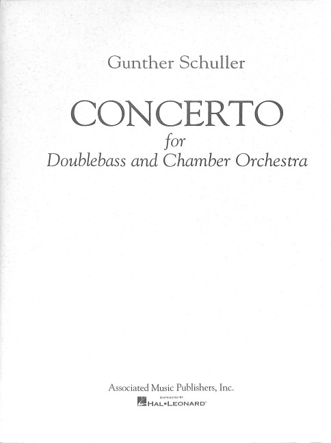 Gunther Schuller, Concerto
