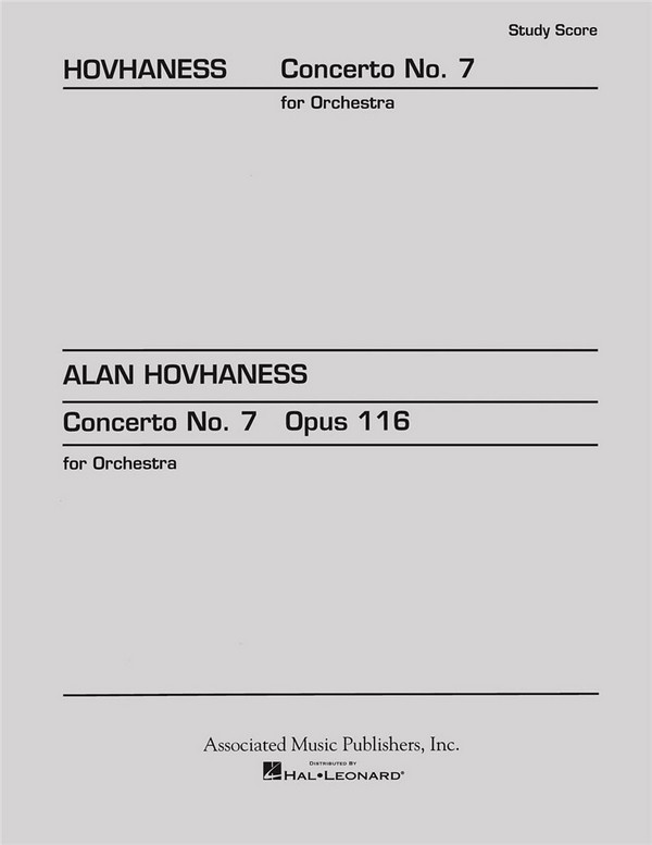 Alan Hovhaness, Concerto No. 7, Op. 116