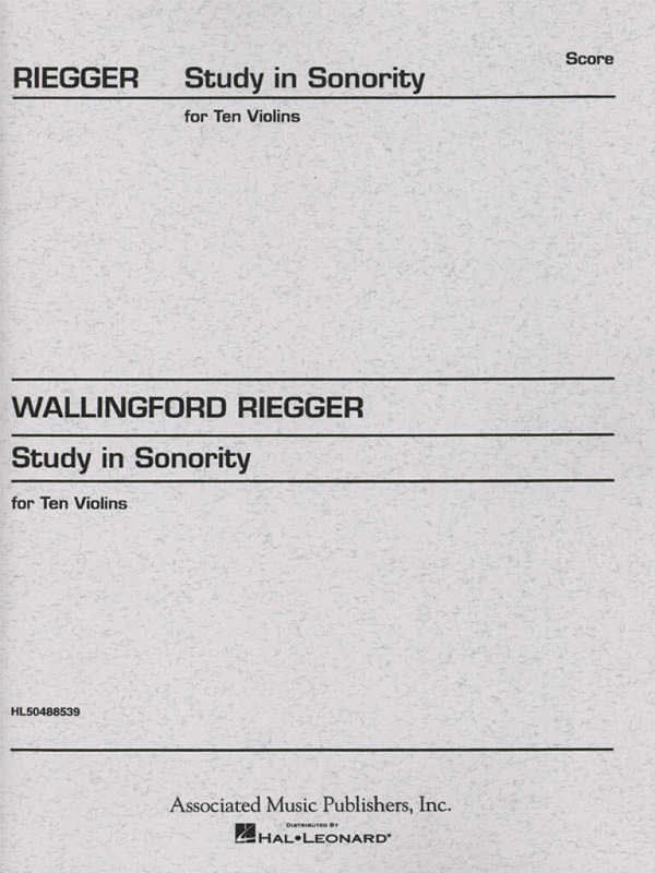 Wallingford Riegger, Study in Sonority, Op. 7
