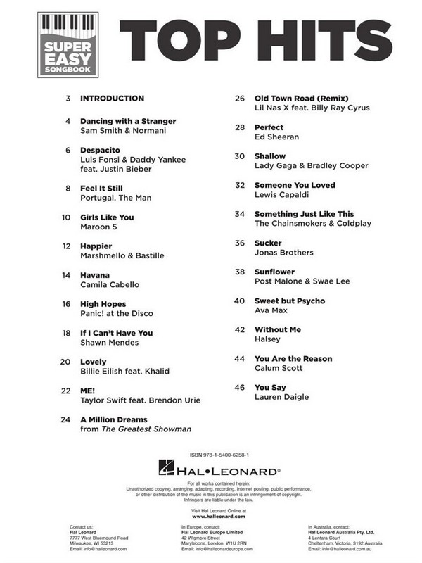 Top Hits - Super Easy Songbook