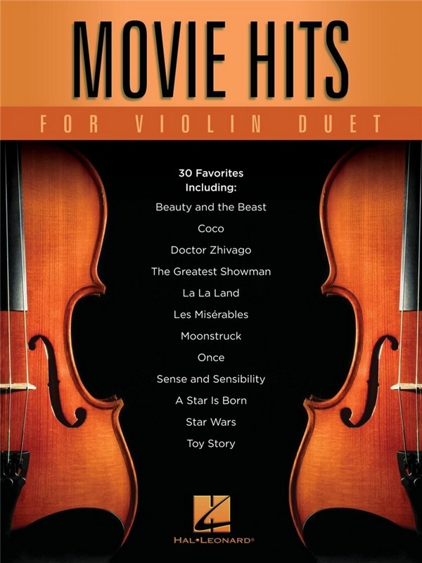 Movie Hits for Violin Duet