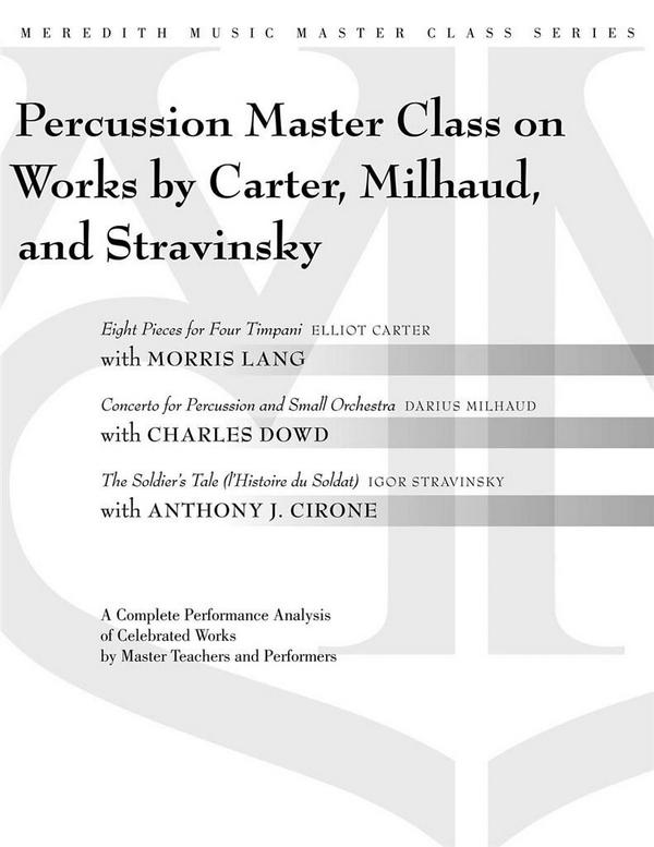 Darius Milhaud_Elliott Carter_Igor Stravinsky, Percussion Masterclass