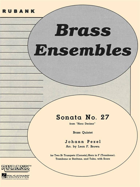 Johann Pezel, Sonata No. 27 (from 'Hora Decima')