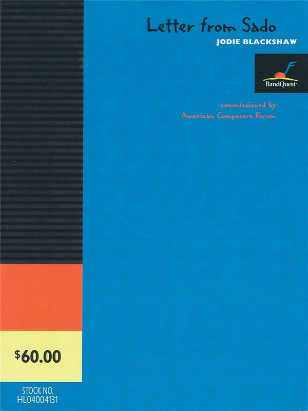 Jodie Blackshaw, Letter from Sado