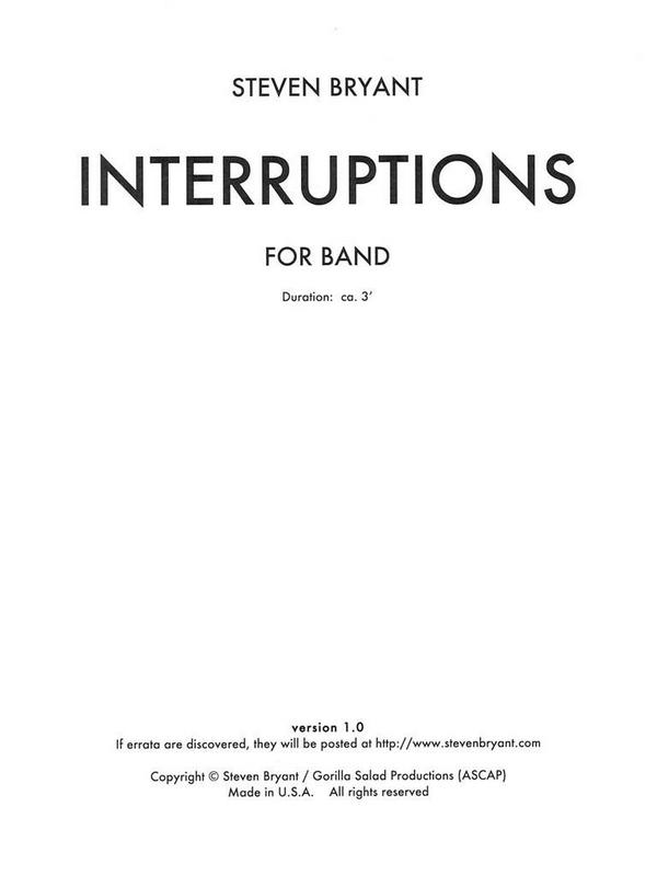 Steven Bryant, Interruptions