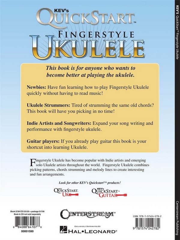 Kev's Quickstart for Fingerstyle Ukulele (+CD)