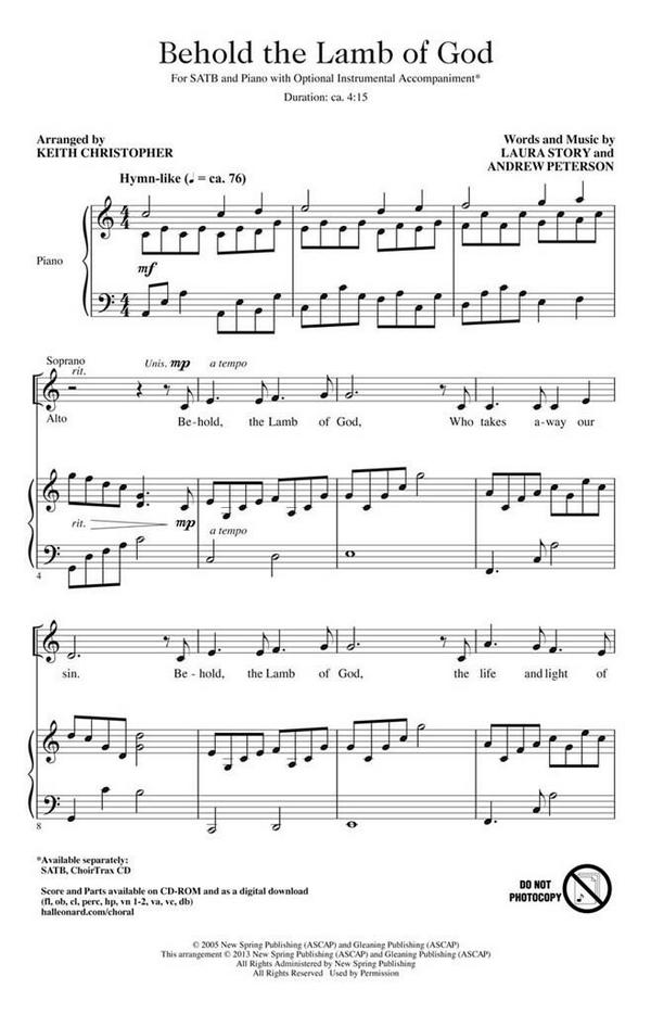 Andrew Peterson_Laura Story, Behold the Lamb of God