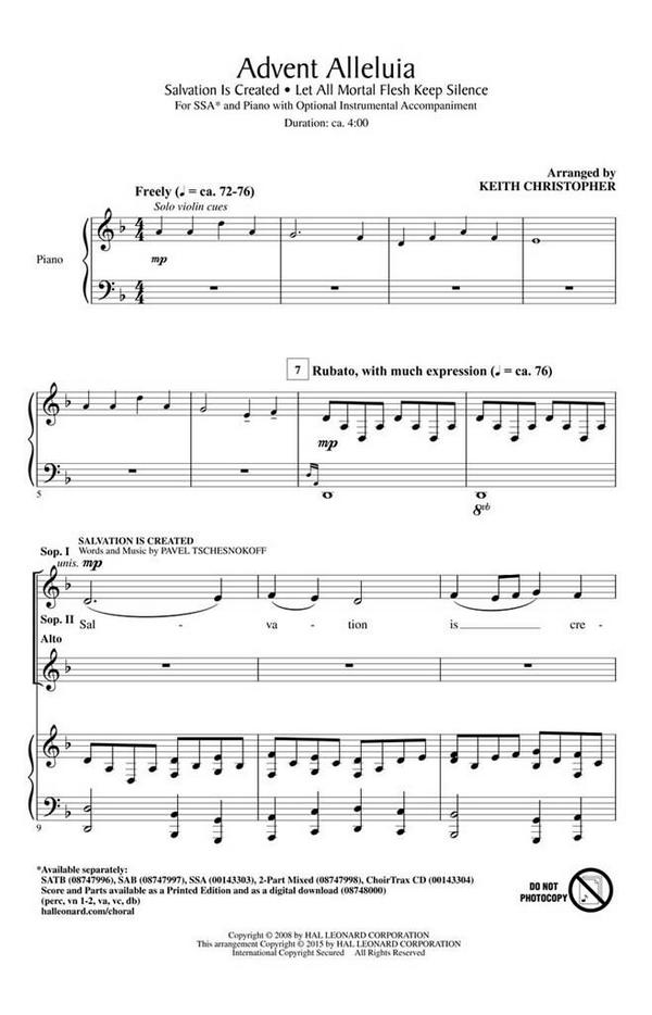 Pavel Chesnokov, Advent Alleluia