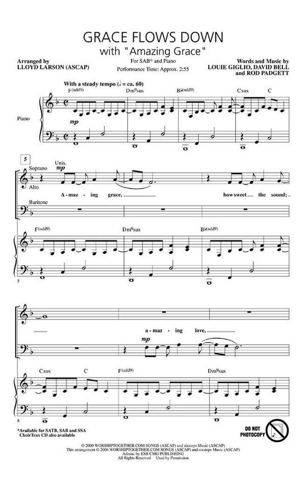 Grace Flows Down with Amazing Grace